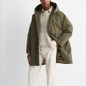 Utility Long Khaki Parka Large NWT